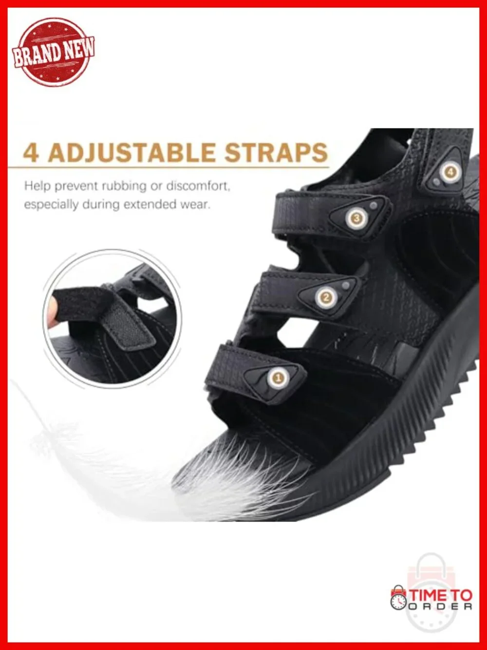 Women's Walking Sandals with Arch Support Hiking Athletic Sandals Cushion
